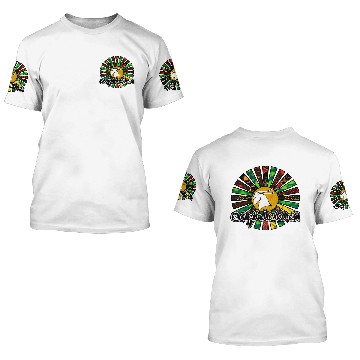 Discover Capricorn Rasta Sunrays 3D T Shirts
