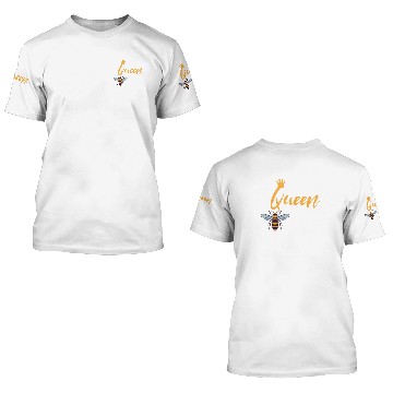 Discover Queen Bee with Crown 3D T Shirts