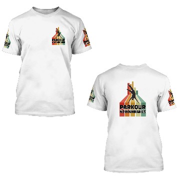Discover Parkour No Boundaries 3D T Shirts