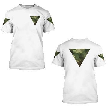 Discover Camouflage pattern motif triangle 3D T Shirts