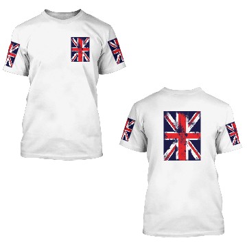 Discover Union Jack flag 3D T Shirts