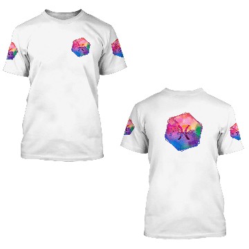 Discover Pisces Watercolor Symbol 3D T Shirts