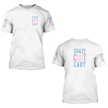 Discover Crazy cat lady 3D T Shirts