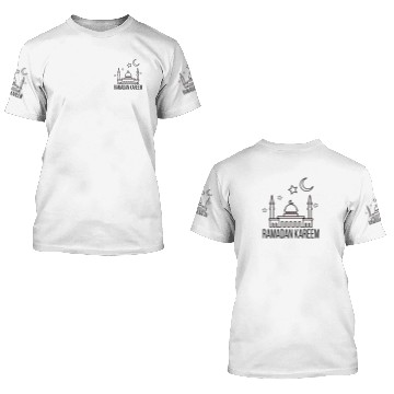 Discover Outlined Mosque - Ramadan 3D T Shirts