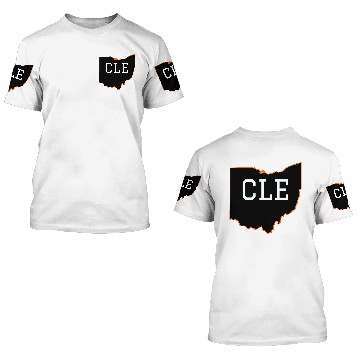 Discover CLE Cleveland Ohio 3D T Shirts
