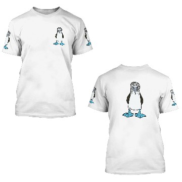 Discover blue footed booby 3D T Shirts
