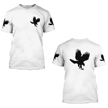 Discover hawk bird silhouette 3D T Shirts