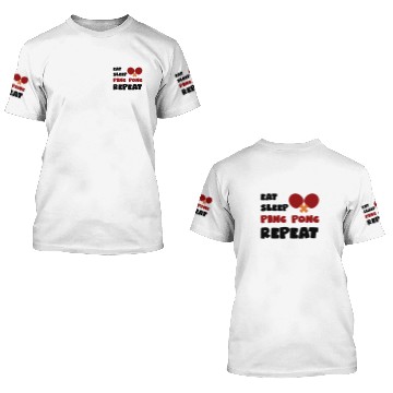 Discover Ping Pong Player 3D T Shirts