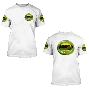 Discover Vampire zombie mouth 3D T Shirts