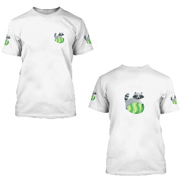 Discover Claim racoon easter egg 3D T Shirts