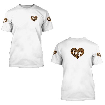 Discover Leopard Print Heart Gigi 3D T Shirts
