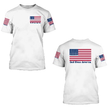 Discover God Bless America Flag 3D T Shirts