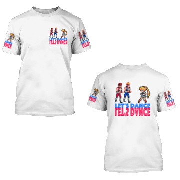 Discover Sailor Moon versus double dragon on the dancefloor 3D T Shirts