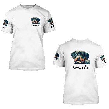 Discover Rottweiler dog 3D T Shirts