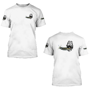 Discover Pilot Spitfire 3D T Shirts