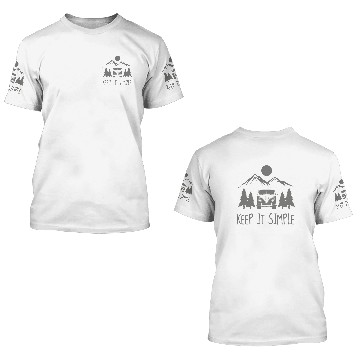 Discover Camping Keep it simple 3D T Shirts