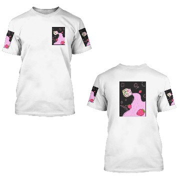 Discover Strawberry milk 3D T Shirts