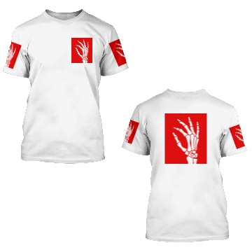 Discover skeleton hand 3D T Shirts
