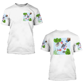 Discover Fish Pond 3D T Shirts