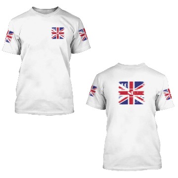 Discover London Union Jack Vintage 3D T Shirts