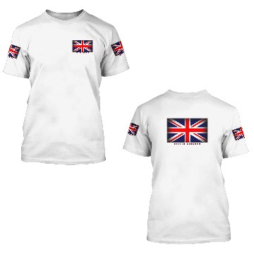 Discover UK flag grunge union jack 3D T Shirts