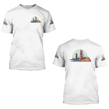 Discover Golden Gate Bridge 3D T Shirts