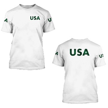 Discover USA Green Batik 3D T Shirts