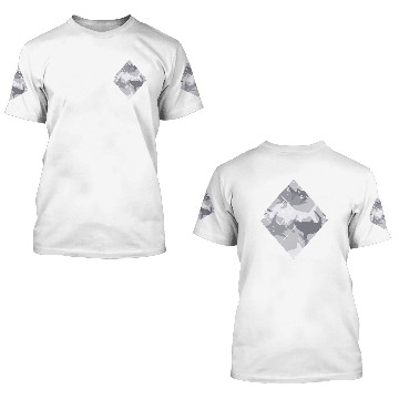 Discover Square shark camouflage pattern 3D T Shirts