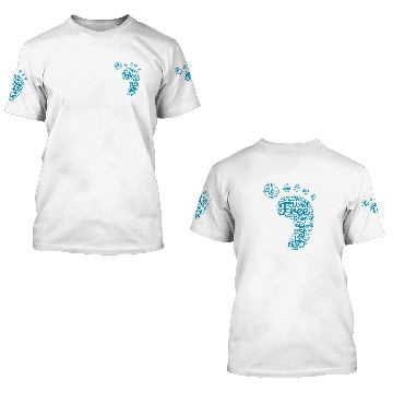 Discover Barefoot Footprint 3D T Shirts