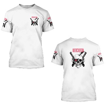 Discover Wicked Wild Skull Pirate dangerously armed 3D T Shirts