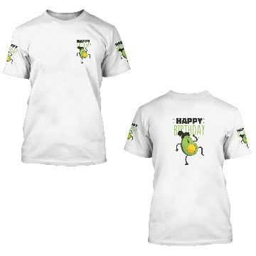 Discover Happy Birthday Congratulations Avocado 3D T Shirts