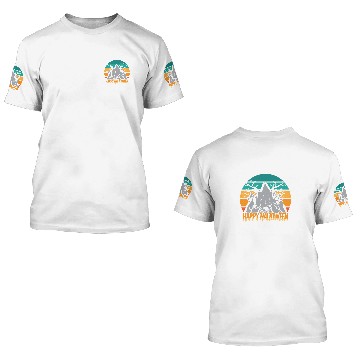 Discover Happy Halloween Mountain Horror Tombstone 3D T Shirts