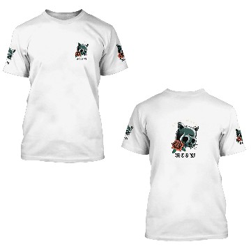 Discover Cat Skull 3D T Shirts