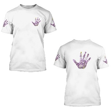 Discover Lavender flowers pattern in hand gift 3D T Shirts