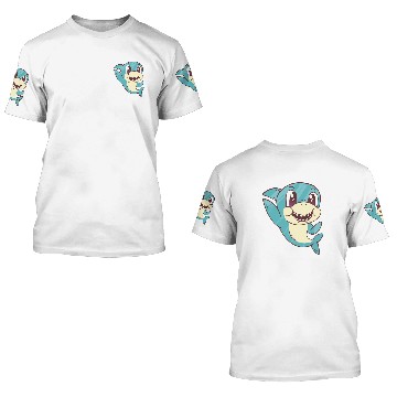 Discover Waving baby shark 3D T Shirts