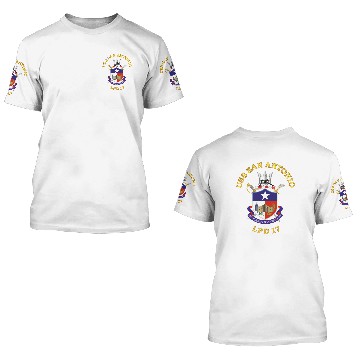 Discover Navy USS San Antonio LPD 17 wo Back 3D T Shirts
