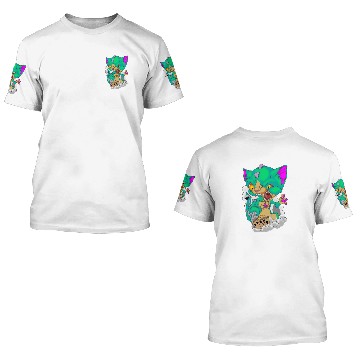 Discover Catzilla funny cat with god zilla look 3D T Shirts