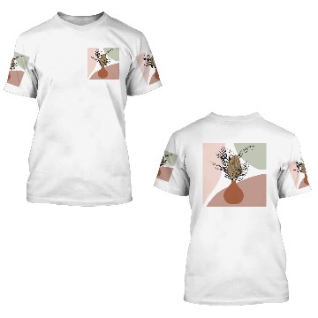 Discover Terracotta Pots Print,Modern Bohemian Wall Art 3D T Shirts
