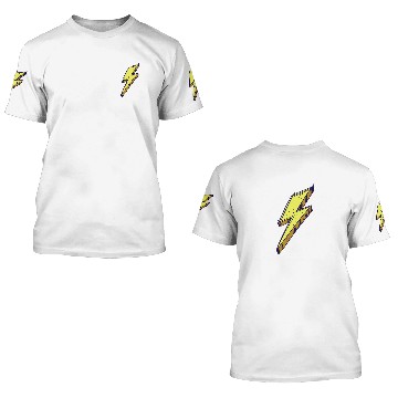 Discover Lightning Bolt Color Illustration 3D T Shirts