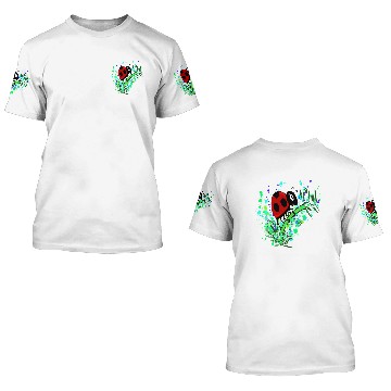 Discover Ladybug Splatter Art 3D T Shirts
