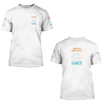 Discover Computer Science Major Computer Scientist Gamer 3D T Shirts