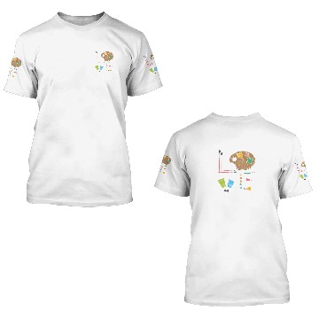 Discover Love Art Teacher 3D T Shirts