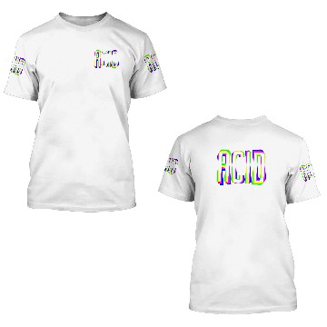 Discover acid house trippy glitch dj raver clubber edm gift 3D T Shirts