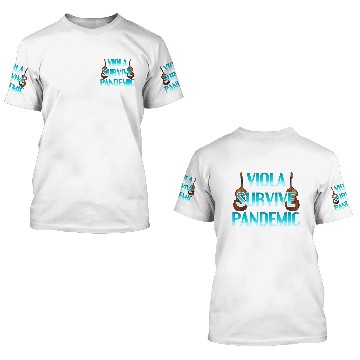 Discover Viola Music String Instrument Orchestra Gift Idea 3D T Shirts
