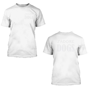 Discover j´adore dogs 3D T Shirts