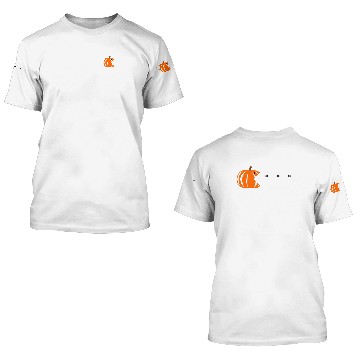 Discover Pumpkin Eats Ghosts Gaming Halloween Party 8 bit 3D T Shirts