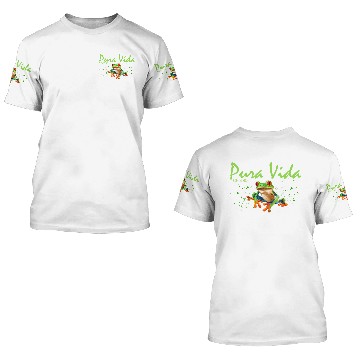 Discover Costa Rica Rain Forest Frog Souvenir 3D T Shirts