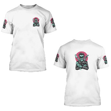 Discover Rockstar Skeleton 3D T Shirts