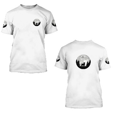 Discover German Hunting Terrier in front of Moon Hunting Do 3D T Shirts