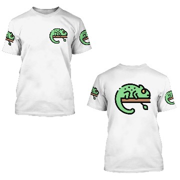 Discover Little Chameleon 3D T Shirts